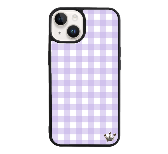Lilac Gingham for iPhone 14 Plus