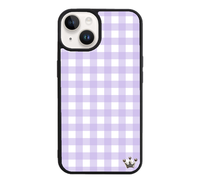 Lilac Gingham for iPhone 13 mini