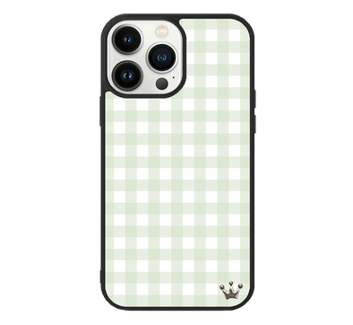 Sage Gingham for iPhone 14 Pro
