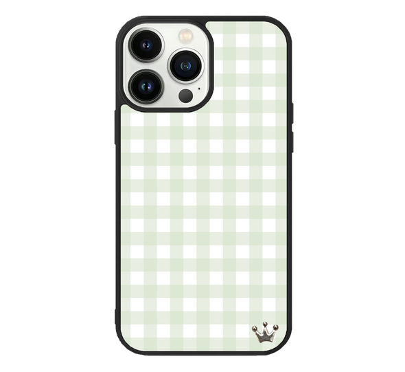 Sage Gingham for iPhone 13 Pro Max
