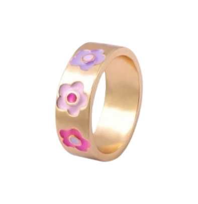 Flower Party Gold Ring