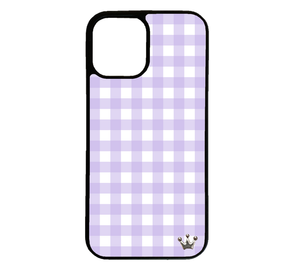 Lilac Gingham for iPhone 12 Pro Max