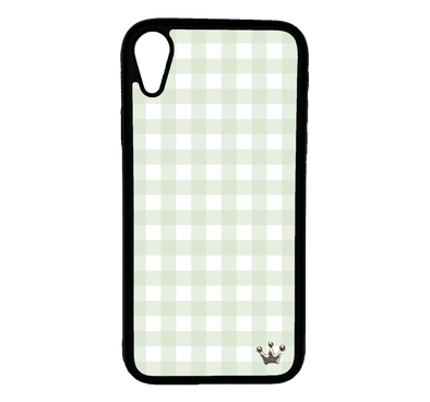 Sage Gingham for iPhone Xr