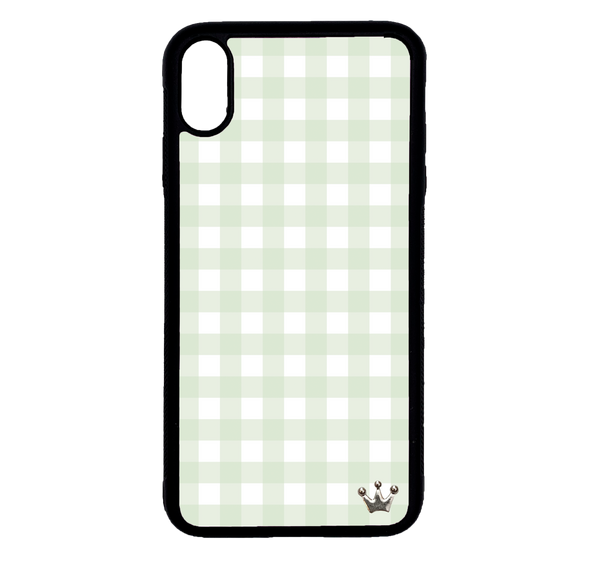 Sage Gingham for iPhone Xs Max