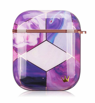 Purple Geo Case for AirPods