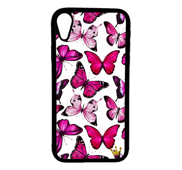 Pink Butterflies for iPhone Xr