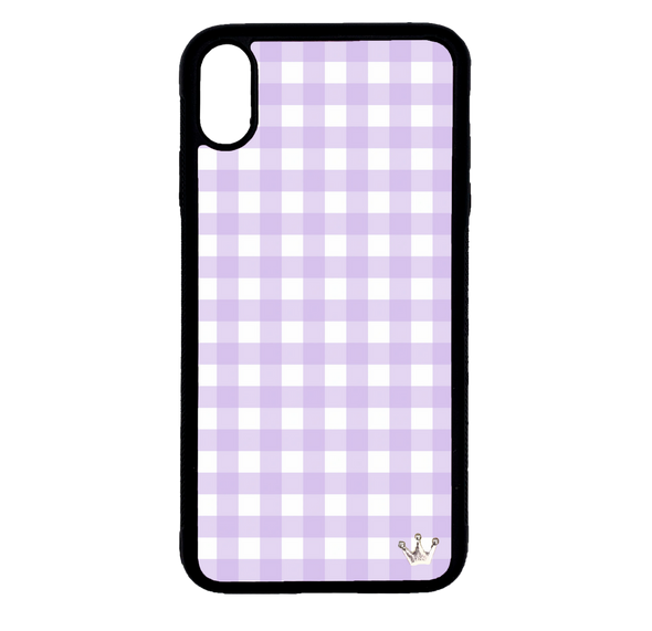 Lilac Gingham for iPhone X/Xs