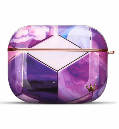Purple Geo Case for AirPods Pro
