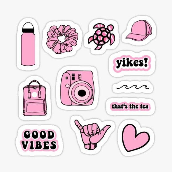 Pink Take Me Away Sticker Pack