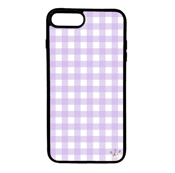 Lilac Gingham for iPhone 7/8/SE