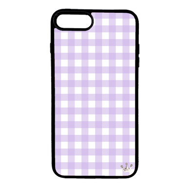 Lilac Gingham for iPhone 7/8 Plus